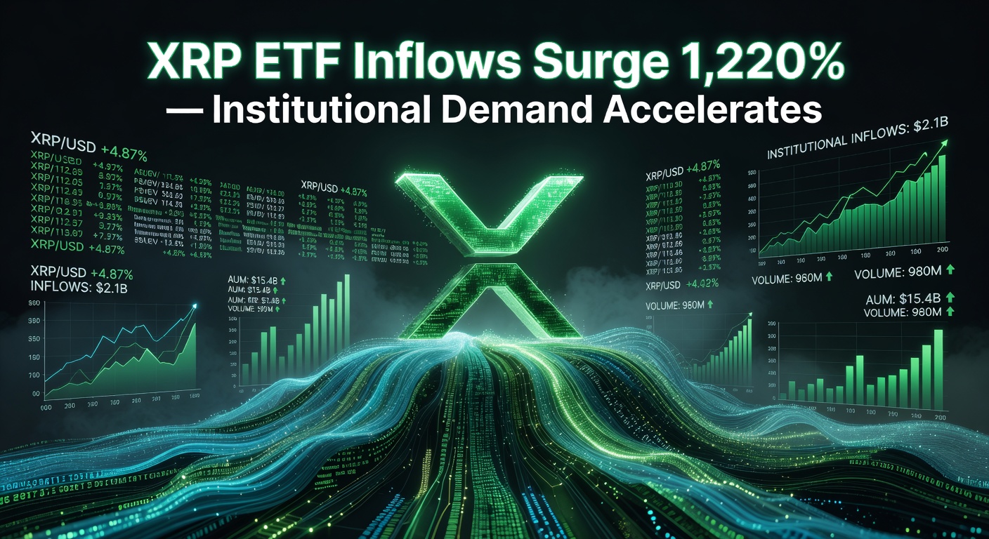 XRP ETF Inflows Surge 1,220% in One Week